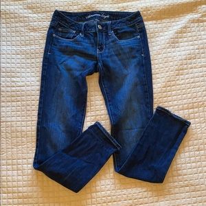 American Eagle Dark-Wash Stretch Jeans (SZ 2, Reg)